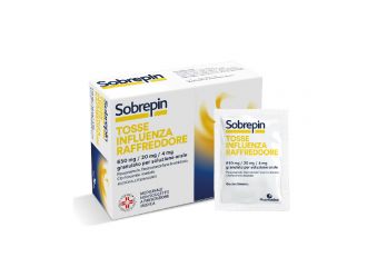 Sobrepin tosse influenza raffreddore 650 mg/ 20 mg/ 4 mg granulato per soluzione orale