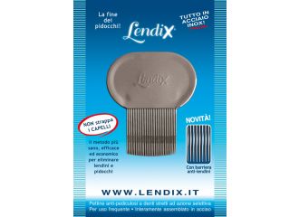 Lendix pettine premium antipidocchi in acciaio